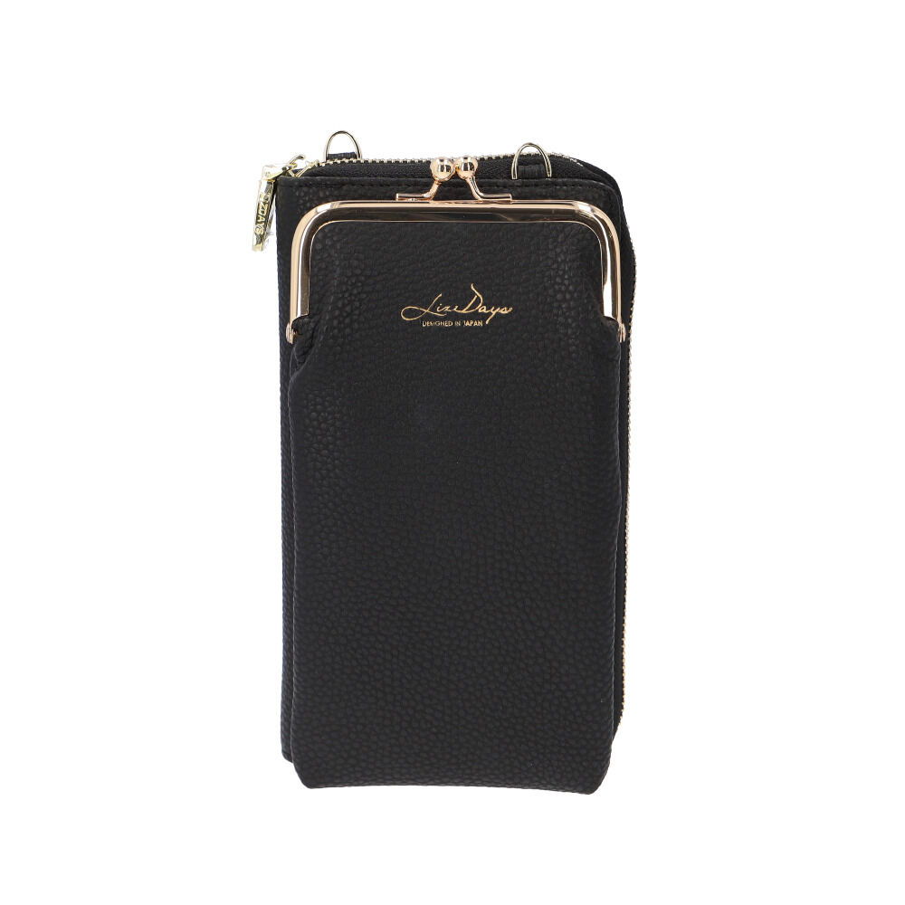BACKYARD FAMILY「お財布ポシェット スマホ 軽量 通販 お財布 ショルダー 長財布 スマホショルダーバッグ」|ショルダー・メッセンジャー|ブラック1