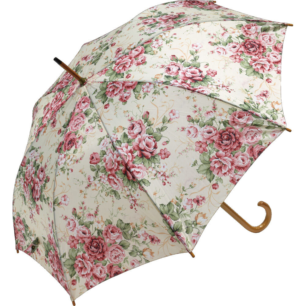 BACKYARD FAMILY「ジャンプ傘 レディース 通販 雨傘 長傘 58.5cm 約60cm ワンタッチ傘 レディース傘 傘」|傘|ホワイト1