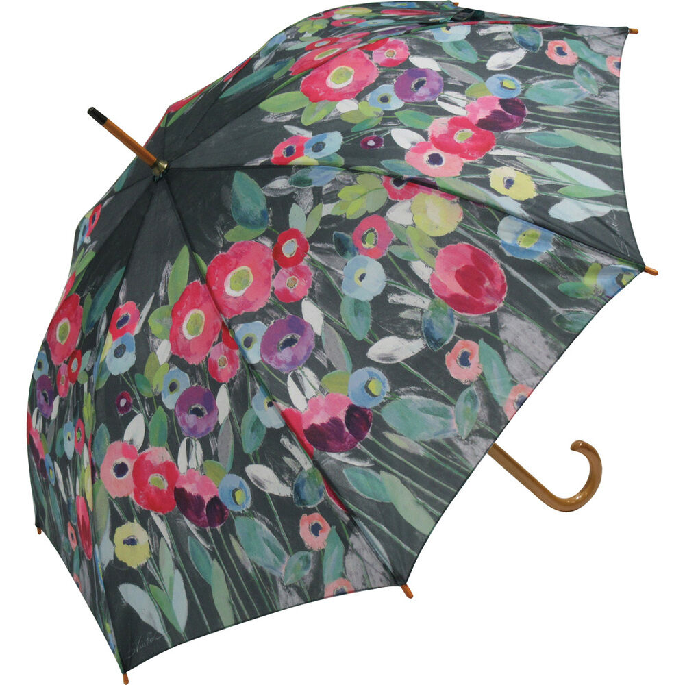 BACKYARD FAMILY「ジャンプ傘 レディース 通販 雨傘 長傘 58.5cm 約60cm ワンタッチ傘 レディース傘 傘」|傘|ブラック2