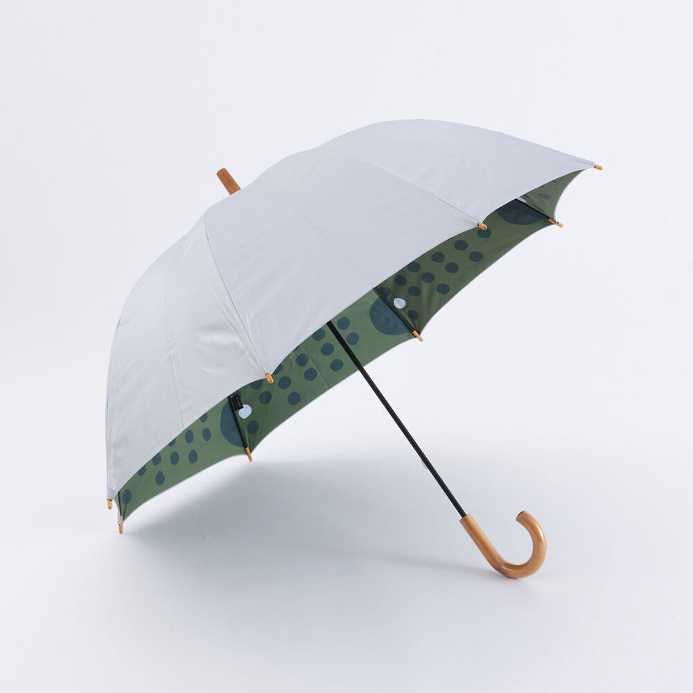 BACKYARD FAMILY「392 plusm 日傘 通販 晴雨兼用傘 長傘 雨傘 傘 晴雨兼用 レディース 遮光 遮熱 軽量」|傘|シルバー1