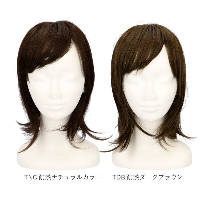 BACKYARD FAMILY「プリシラ ウィッグ 部分ウィッグ 通販 ヘアピース 自然 ハーフウィッグ ミディアム ストレート」|ヘアスタイリング|