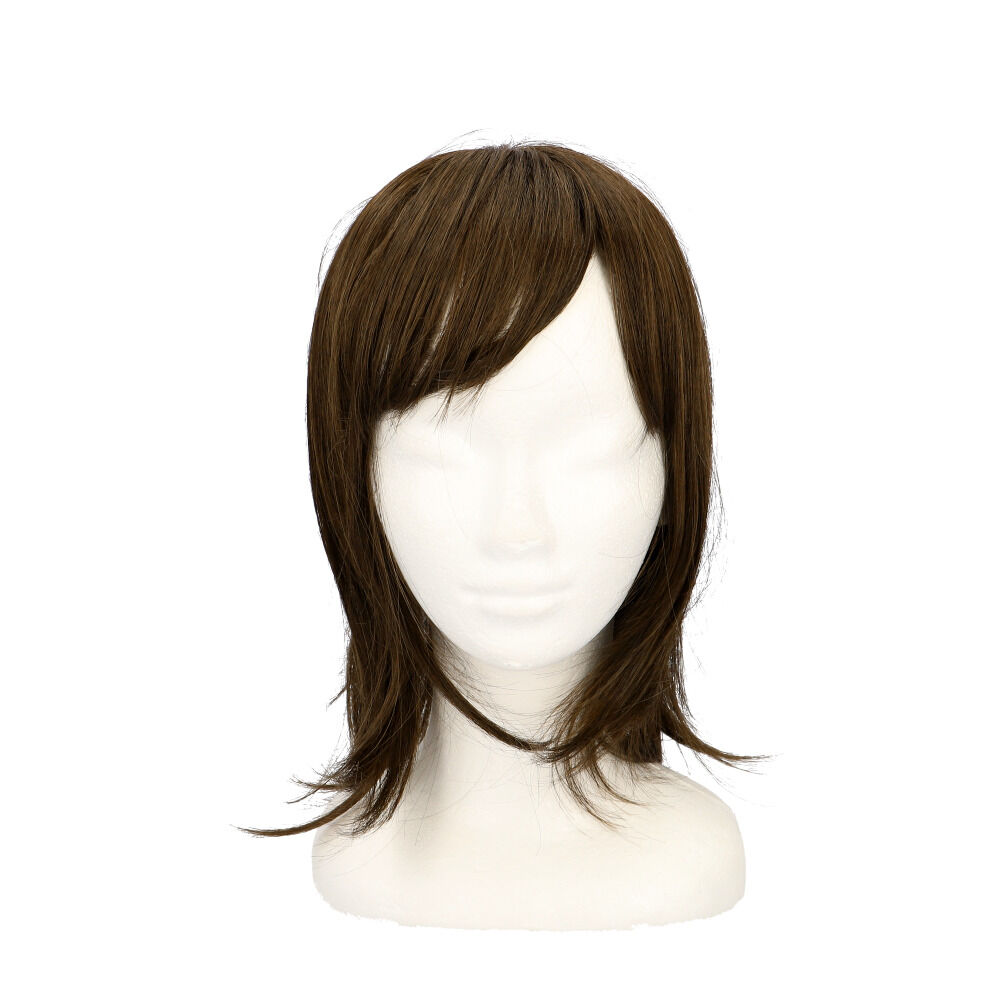 BACKYARD FAMILY「プリシラ ウィッグ 部分ウィッグ 通販 ヘアピース 自然 ハーフウィッグ ミディアム ストレート」|ヘアスタイリング|ブラウン2