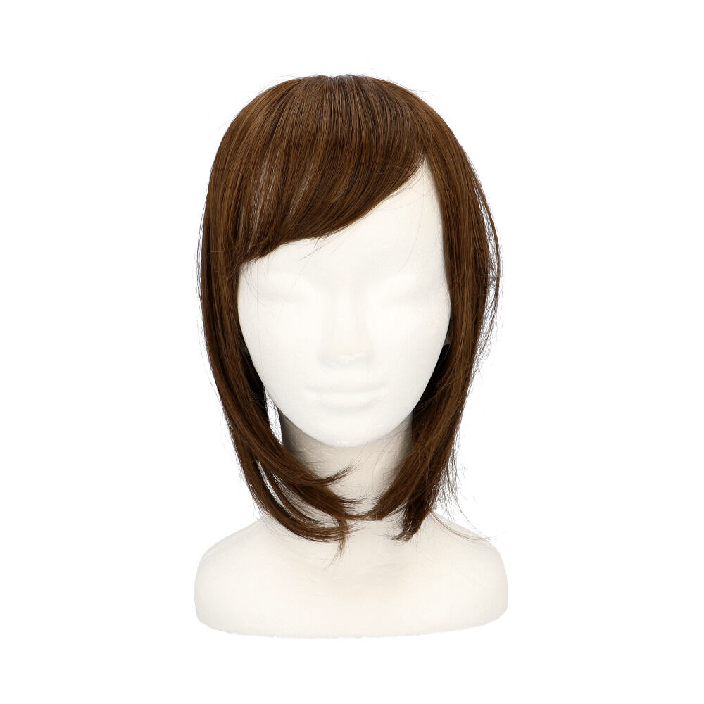 BACKYARD FAMILY「プリシラ ウィッグ 部分ウィッグ 通販 ヘアピース 自然 ハーフウィッグ ミディアム ストレート」|ヘアスタイリング|ブラウン3