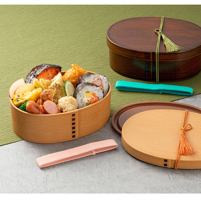 BACKYARD FAMILY「曲げわっぱ 弁当箱 日本製 レンジ対応 通販 そら豆型 わっぱ風 1段 抗菌 弁当箱 ランチケース」|食器・キッチングッズ|