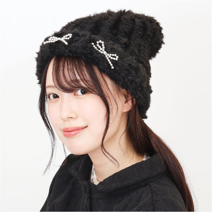 BACKYARD FAMILY「ニット帽 レディース 通販 ニットキャップ 帽子 キャップ ニット帽子 秋冬 冬小物 かわいい」|ニット帽|