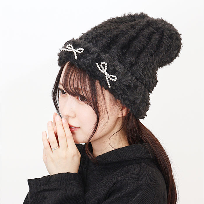 BACKYARD FAMILY「ニット帽 レディース 通販 ニットキャップ 帽子 キャップ ニット帽子 秋冬 冬小物 かわいい」|ニット帽|