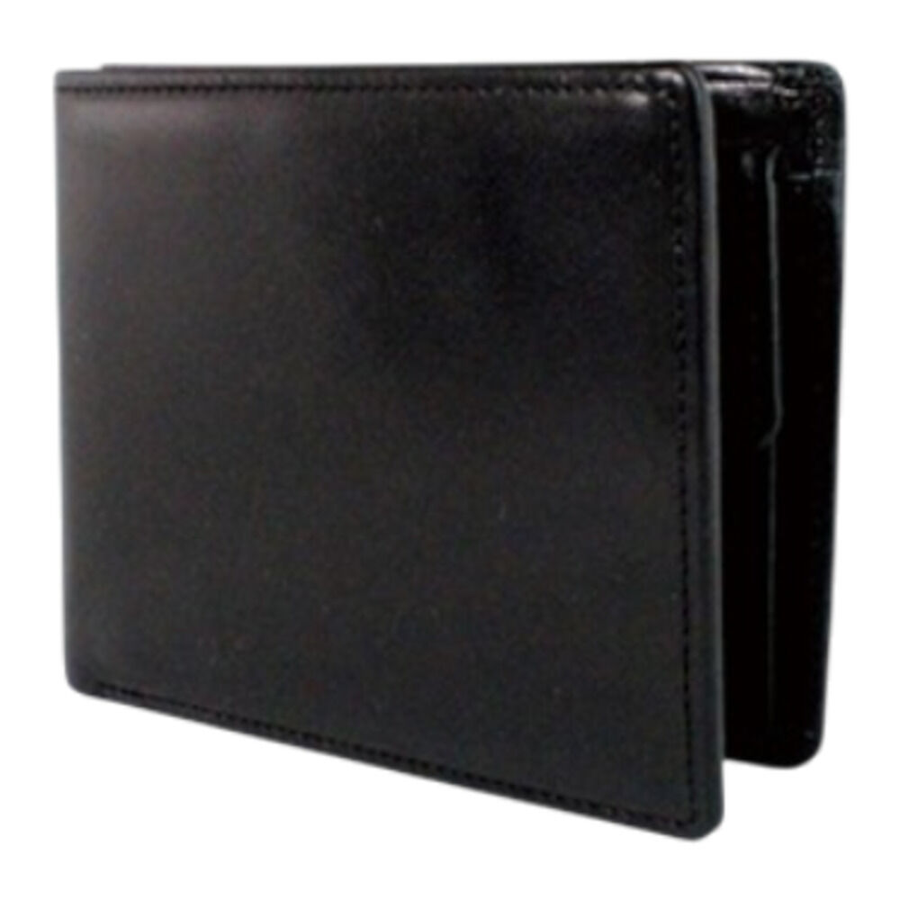 BACKYARD FAMILY「栃木レザー 財布 二つ折り 3355 通販 日本製 フラップ型小銭入れ 栃木 レザー 本革 牛革」|財布|ブラック1