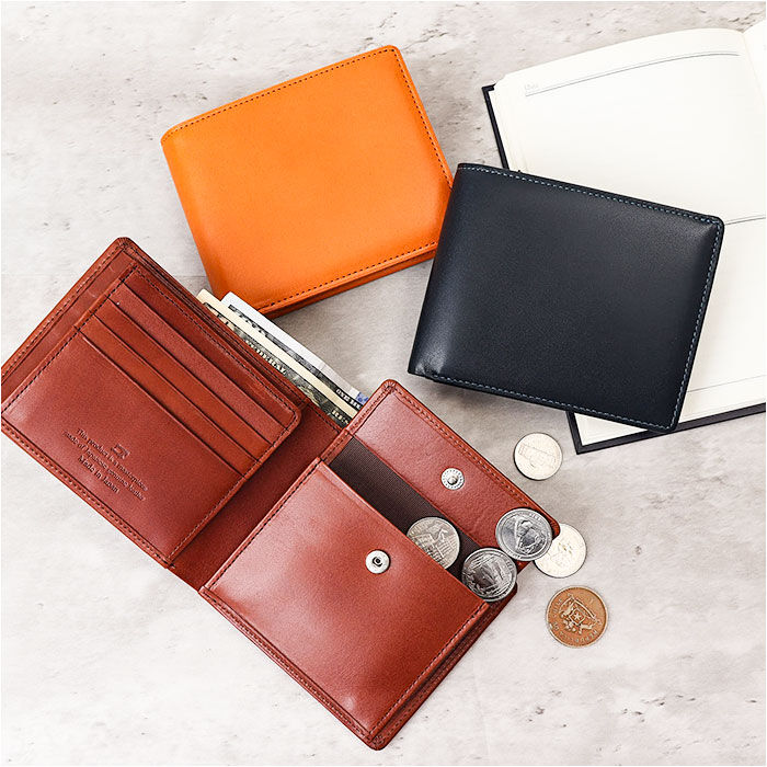 BACKYARD FAMILY「栃木レザー 財布 二つ折り 3355 通販 日本製 フラップ型小銭入れ 栃木 レザー 本革 牛革」|財布|