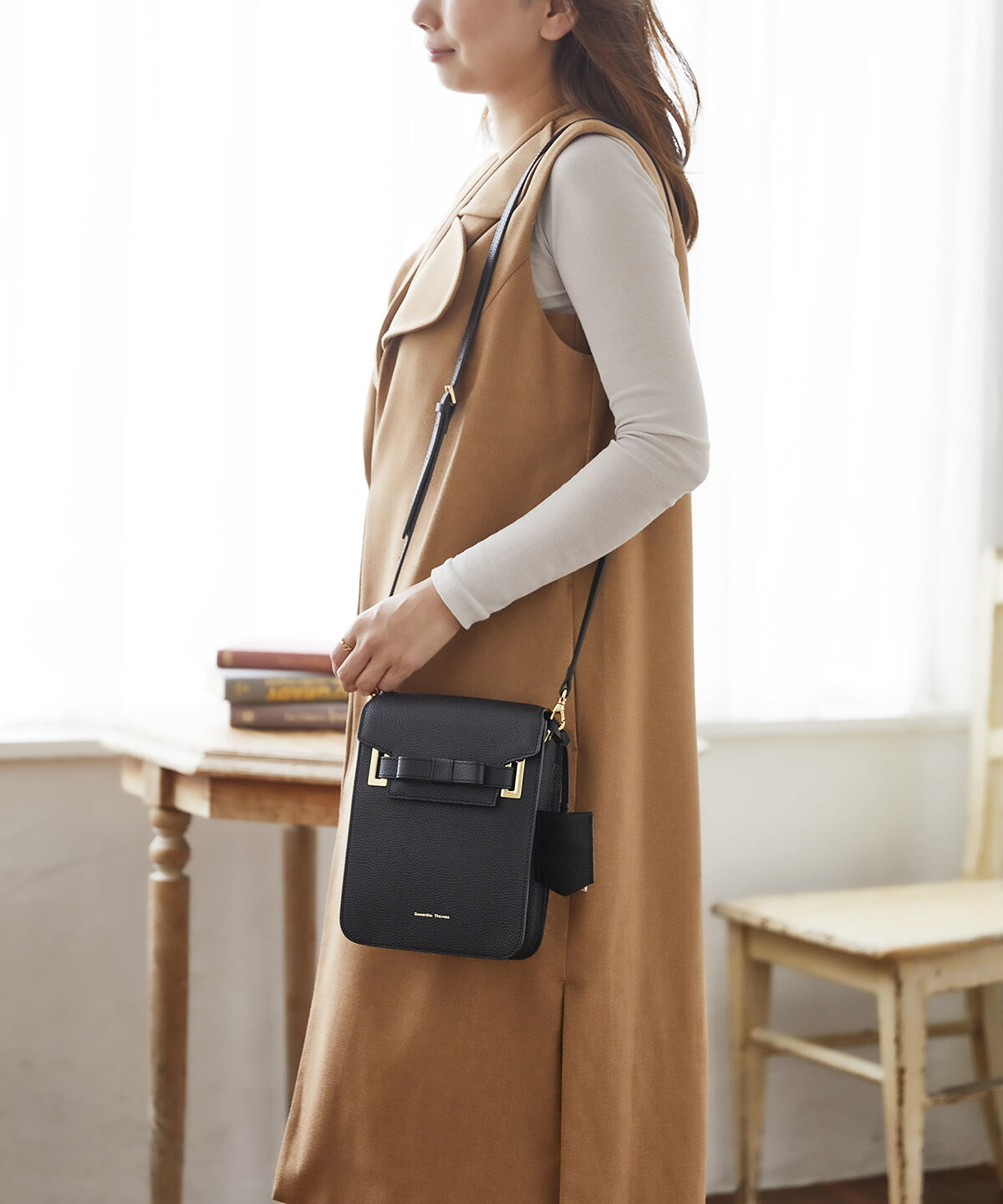 Samantha Thavasa「エムシュシュⅡ ショルダーバッグ 縦長サイズ」|ショルダー・メッセンジャー|