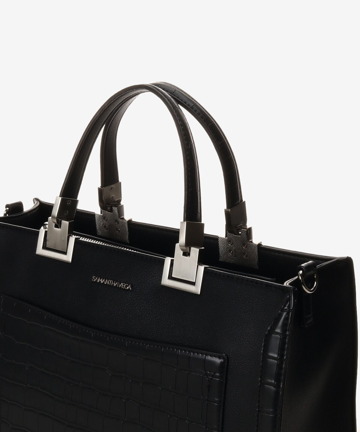 Samantha Vega「クロコ調シンプルBOXトートバッグ (大)」|トートバッグ|