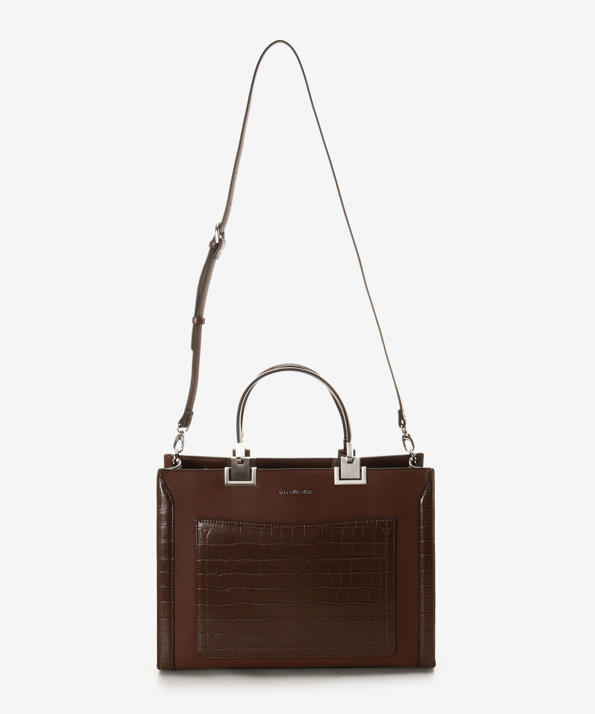 Samantha Vega「クロコ調シンプルBOXトートバッグ (大)」|トートバッグ|