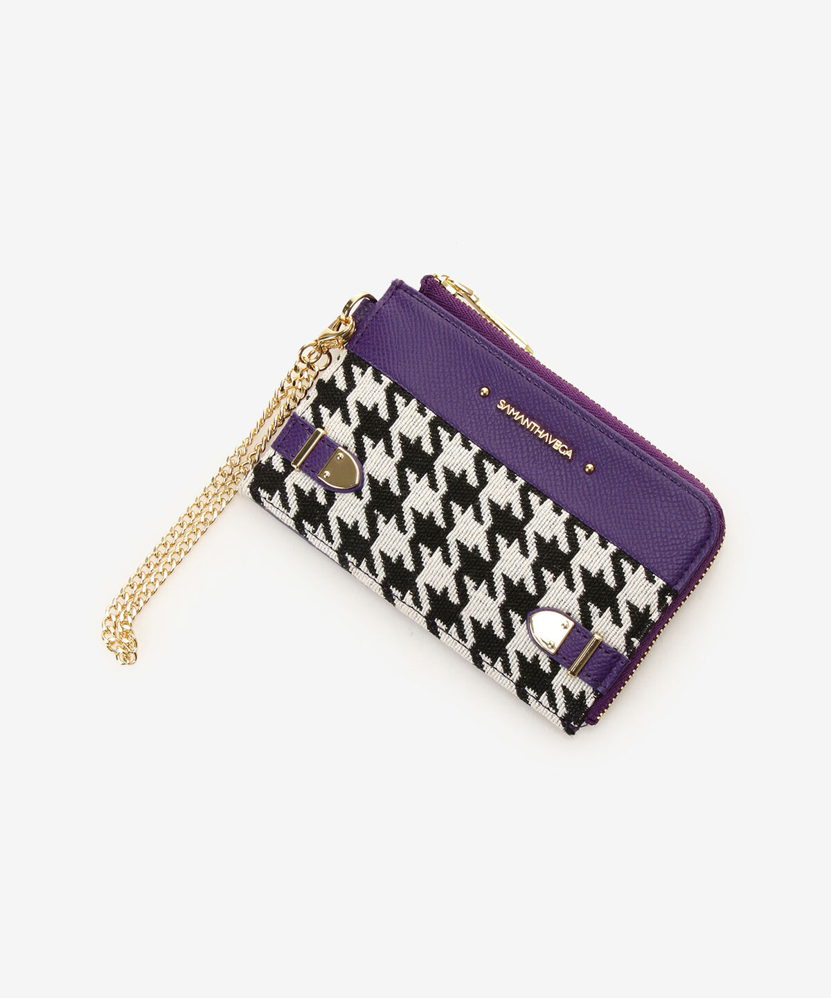 Samantha Vega「千鳥格子ベルト金具マルチケース」|コインケース|