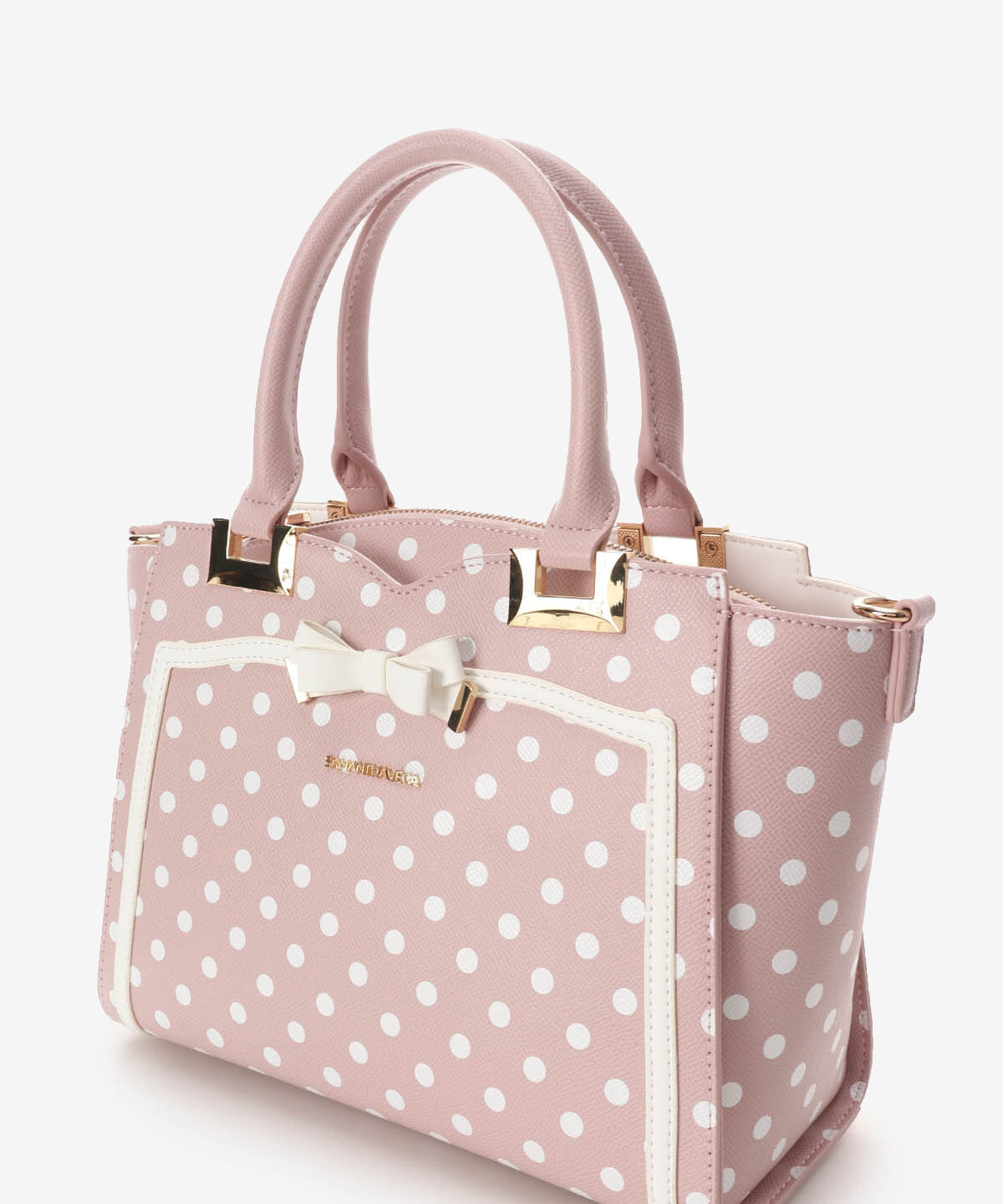 Samantha Vega「ソリッドリボンドットハンドバッグ」|ハンドバッグ|