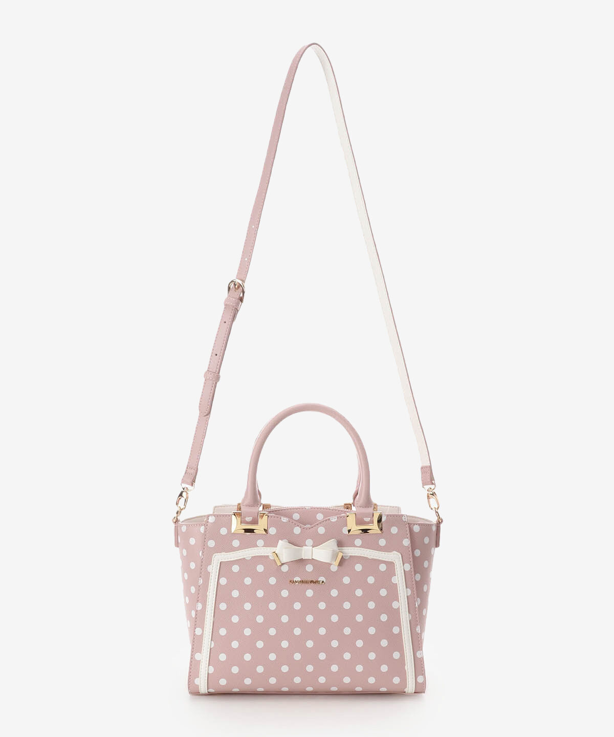 Samantha Vega「ソリッドリボンドットハンドバッグ」|ハンドバッグ|