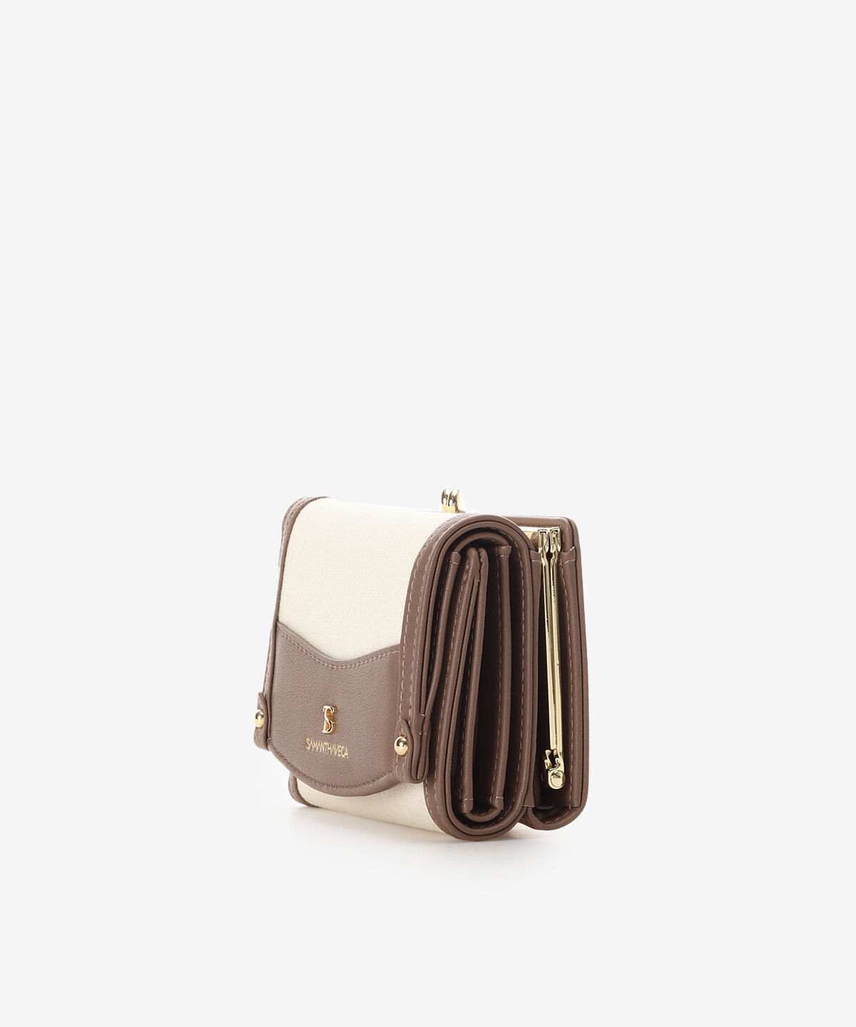 Samantha Vega「バイカラーキャンバス折財布」|財布|