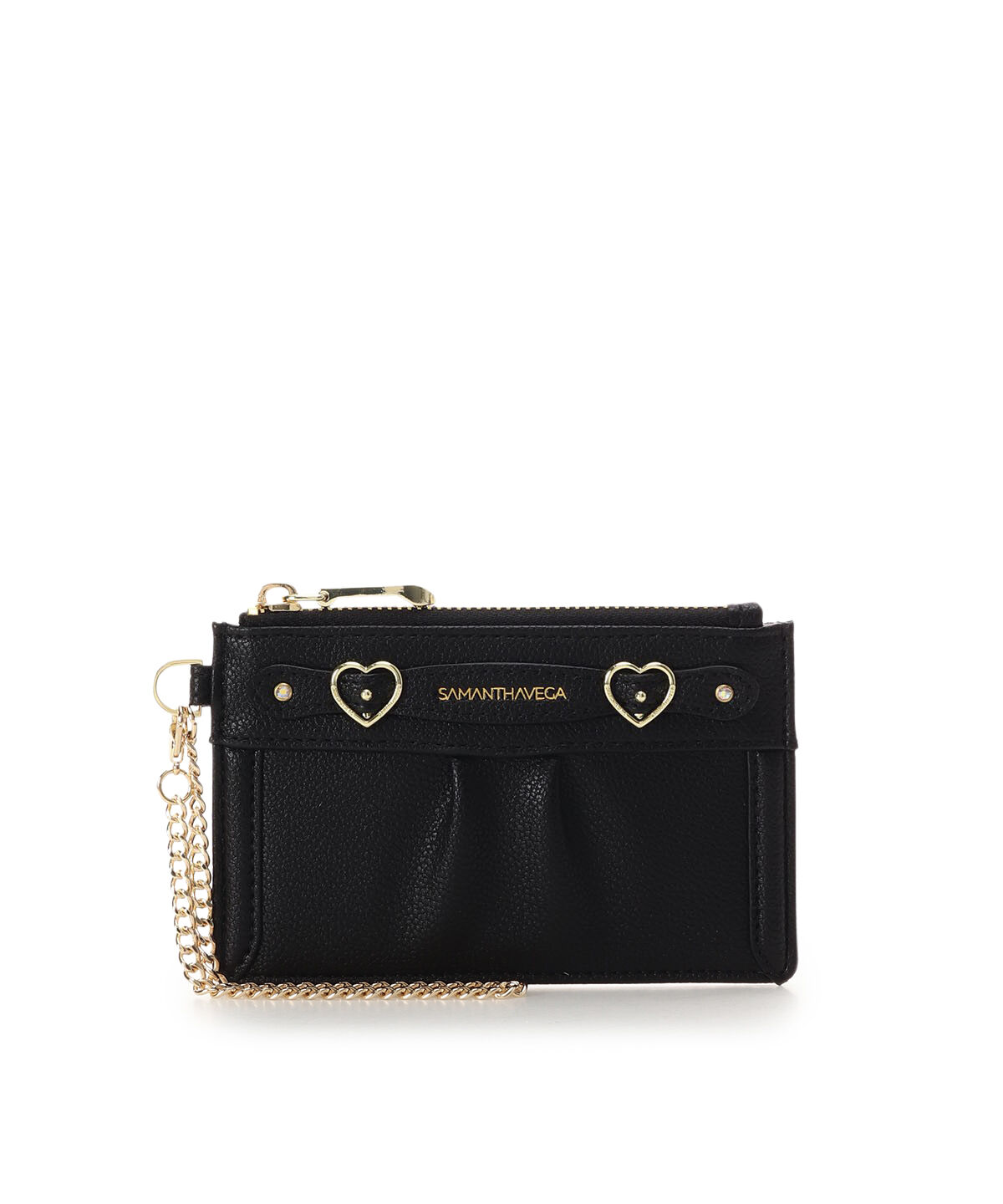 Samantha Vega「ハートベルトマルチケース」|コインケース|ブラック