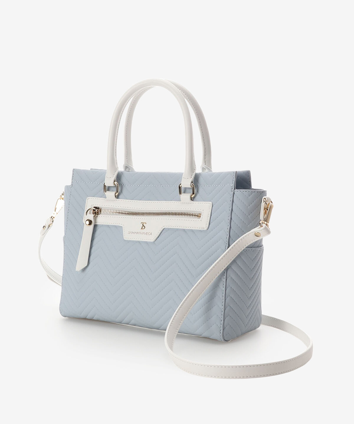 Samantha Vega「■オンラインショップ＆一部店舗限定■バイカラーBOXハンドバッグ」|ハンドバッグ|