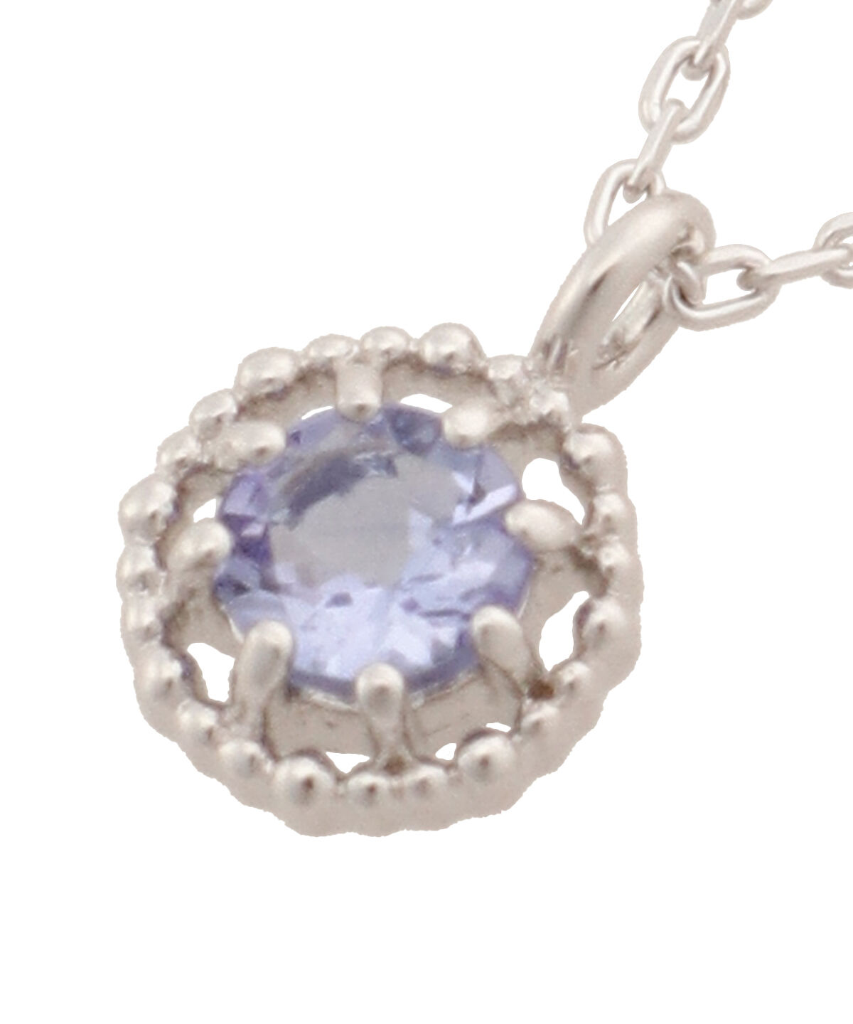 newme by Samantha Thavasa「K10 WG タンザナイト サークルネックレス≪12月 誕生石≫」|ネックレス|