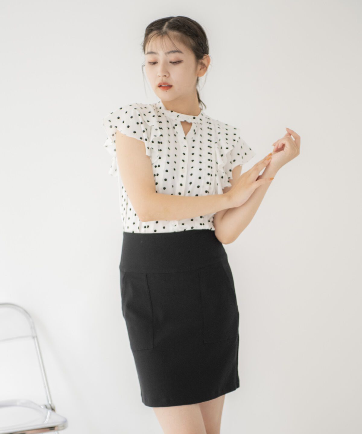 REDYAZEL「ストレッチタイトミニスカート」|タイト|