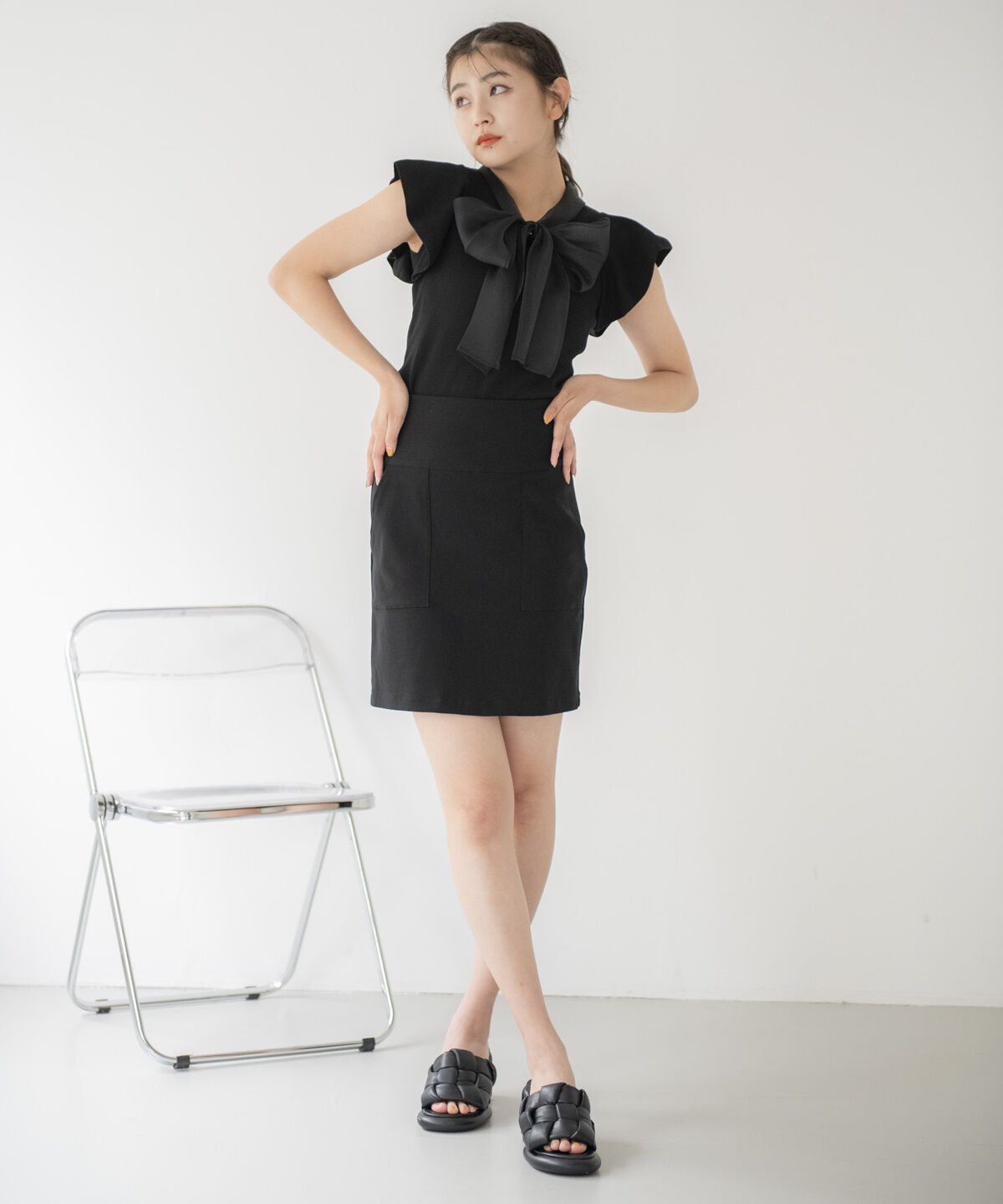 REDYAZEL「ストレッチタイトミニスカート」|タイト|