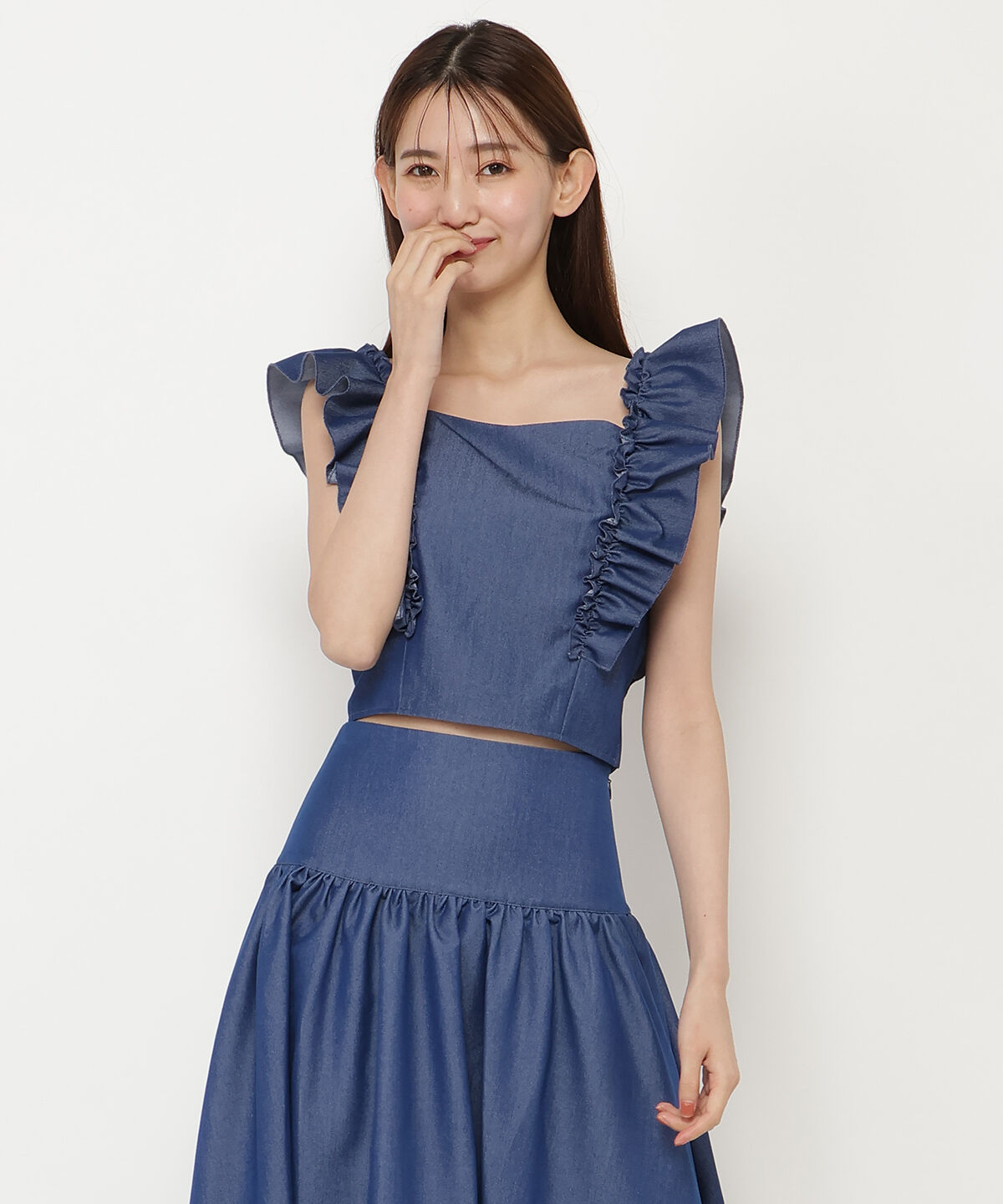 REDYAZEL「ギャザーショートブラウス」|シャツ・ブラウス|