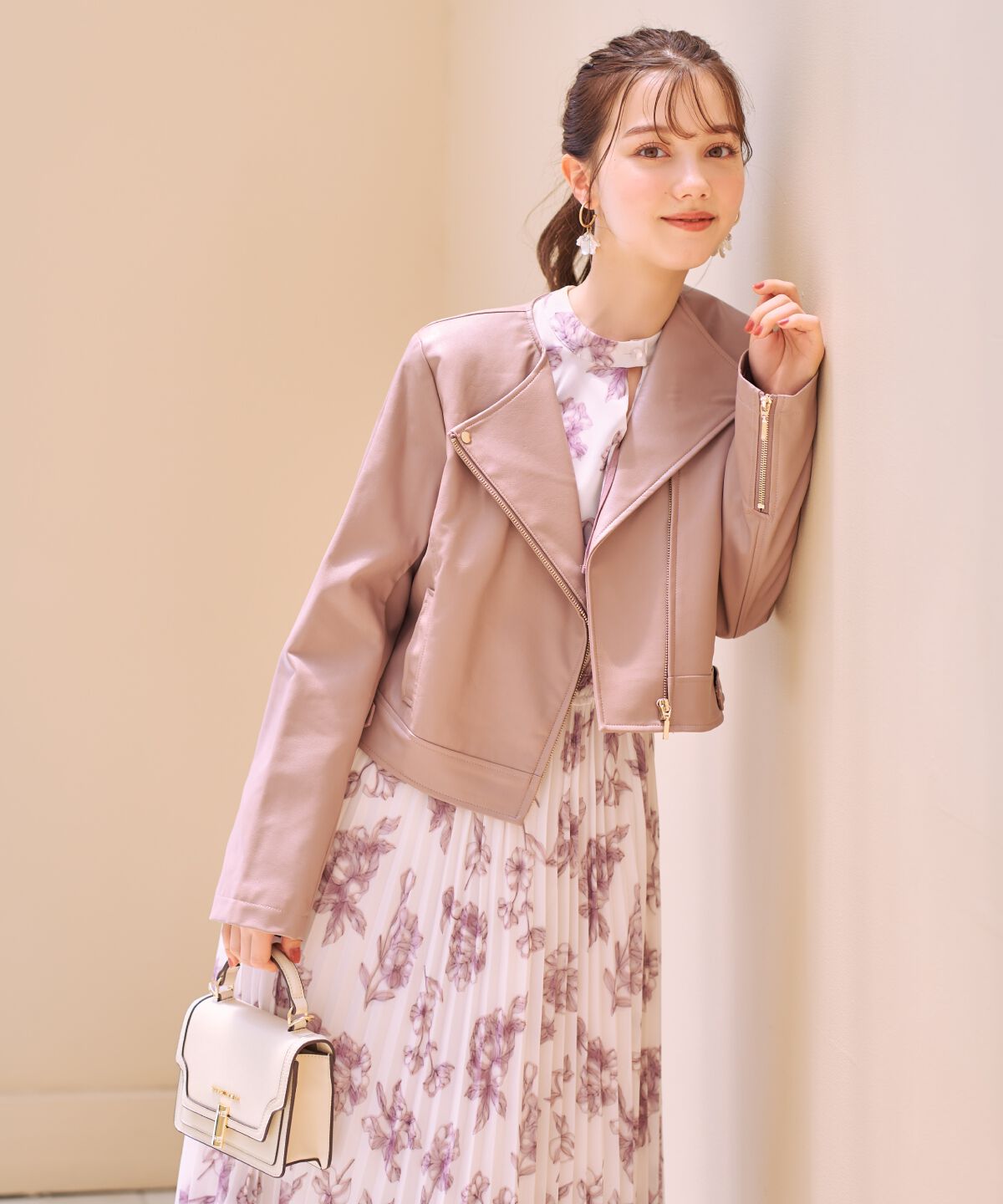 WILLSELECTION「ノーカラーライダースジャケット」|ライダースジャケット|