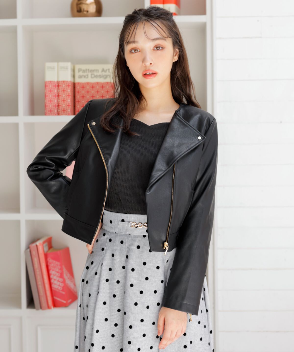 WILLSELECTION「ノーカラーライダースジャケット」|ライダースジャケット|