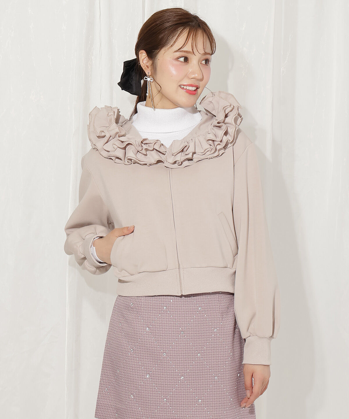 WILLSELECTION「フードフリルパーカー」|パーカー|