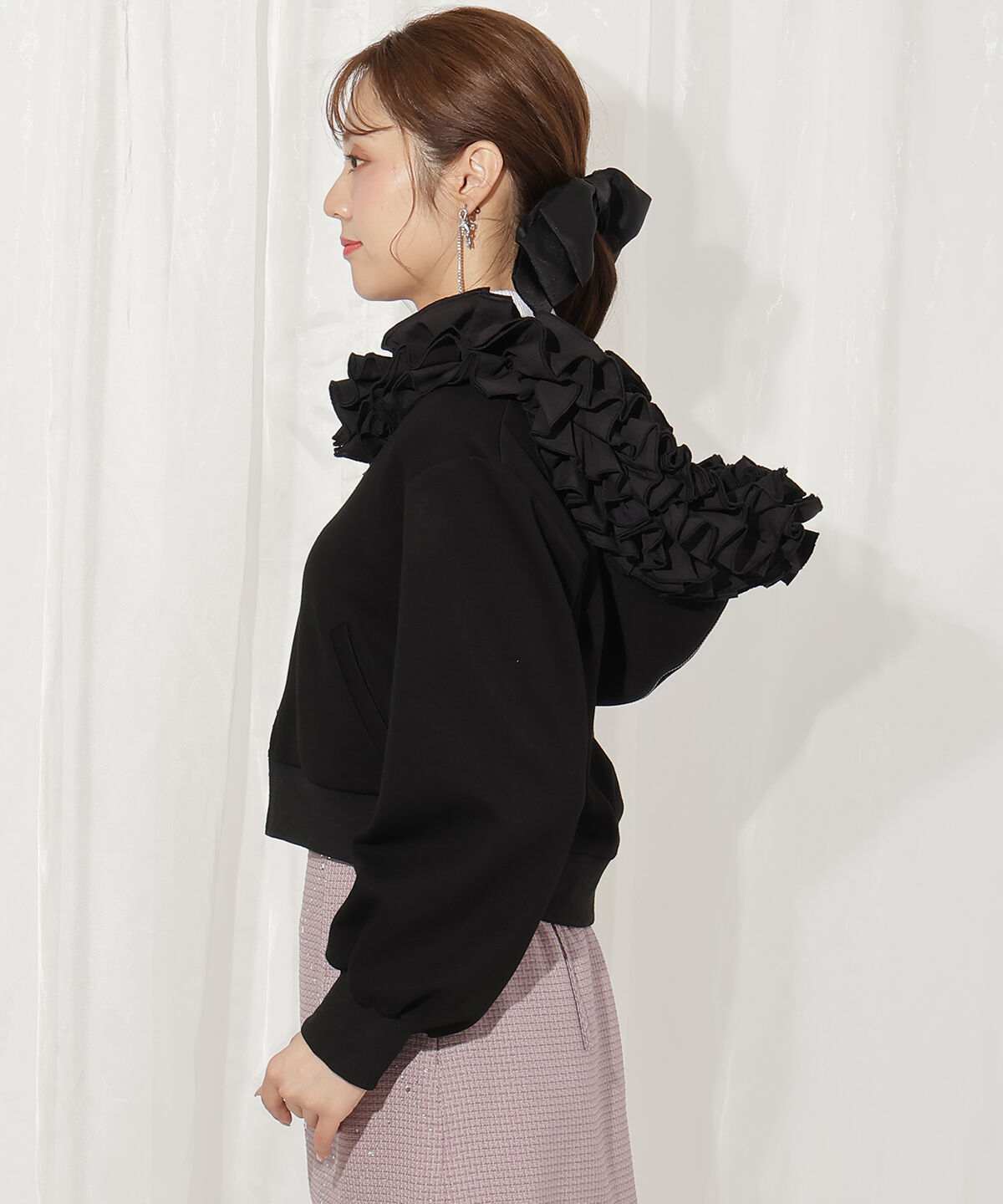 WILLSELECTION「フードフリルパーカー」|パーカー|