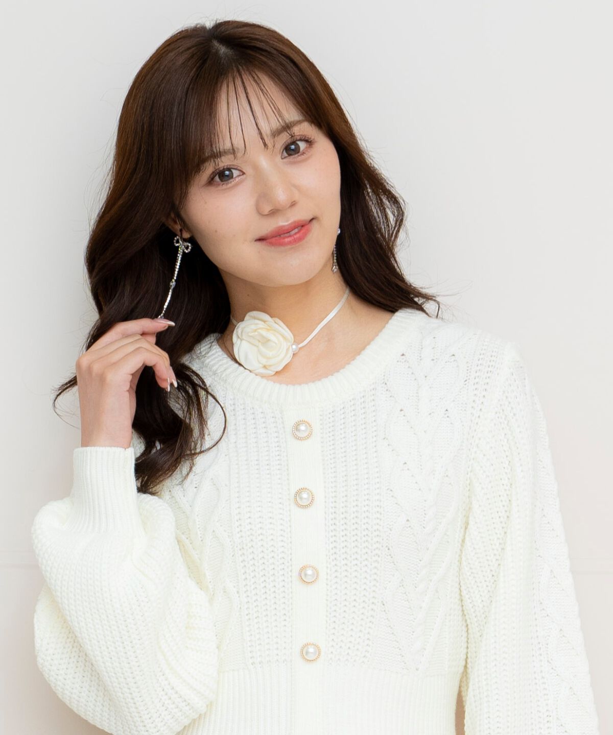 WILLSELECTION「ハートケーブルニットワンピース」|ワンピース|