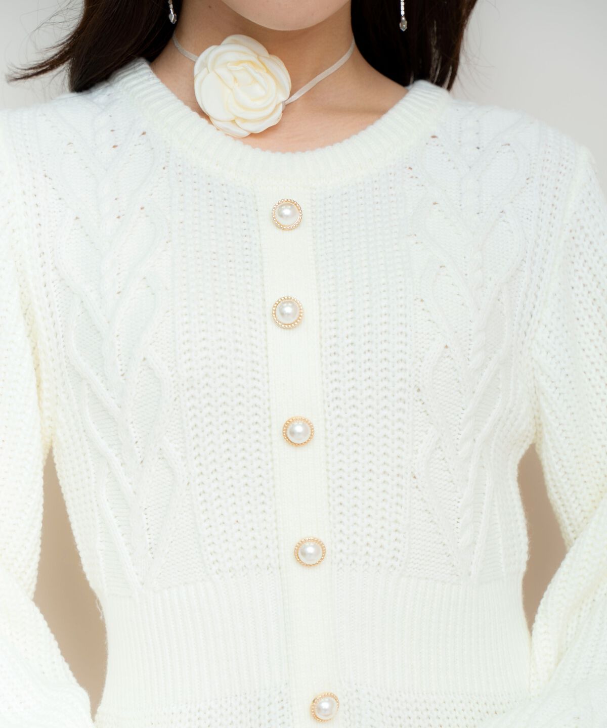 WILLSELECTION「ハートケーブルニットワンピース」|ワンピース|