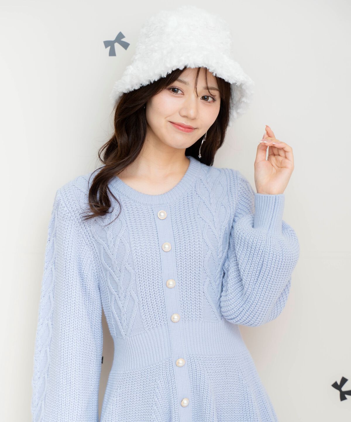 WILLSELECTION「ハートケーブルニットワンピース」|ワンピース|