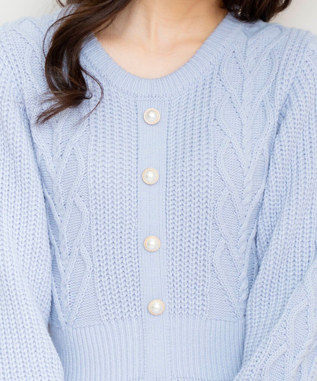 WILLSELECTION「ハートケーブルニットワンピース」|ワンピース|