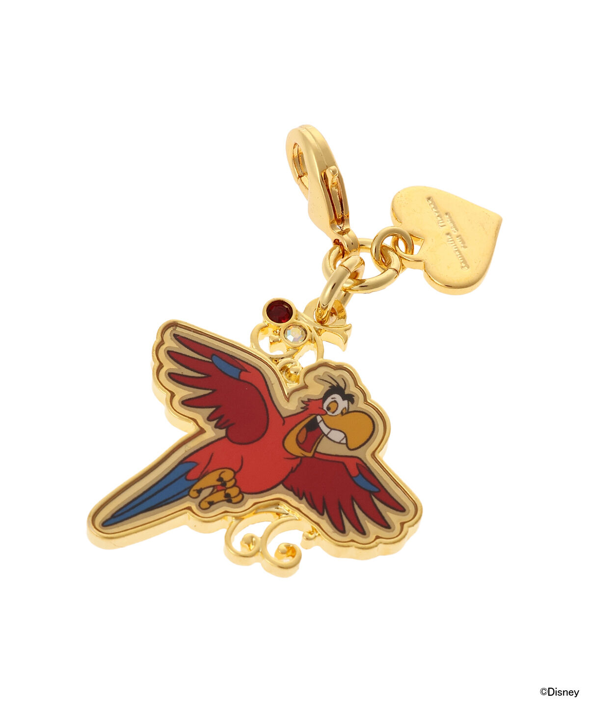 Samantha Thavasa Petit Choice「「ディズニーヴィランズ」コレクション ファスナーチャーム「イアーゴ」」|チャーム・キーホルダー|ゴールド