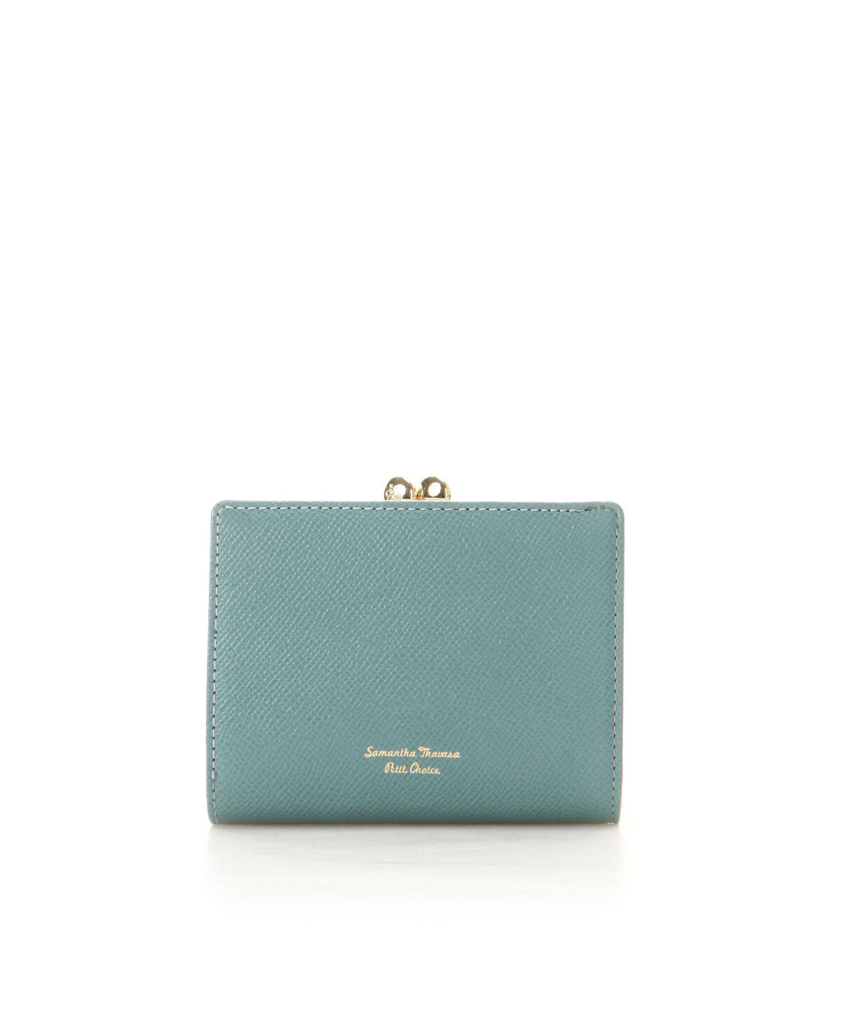 Samantha Thavasa Petit Choice「バイカラー 口金折財布」|財布|グリーン
