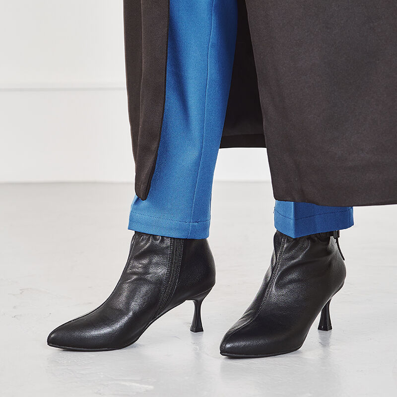 ORiental TRaffic「【EC限定】ソフトレザーサイドリボンブーツ/25403」|ショートブーツ|