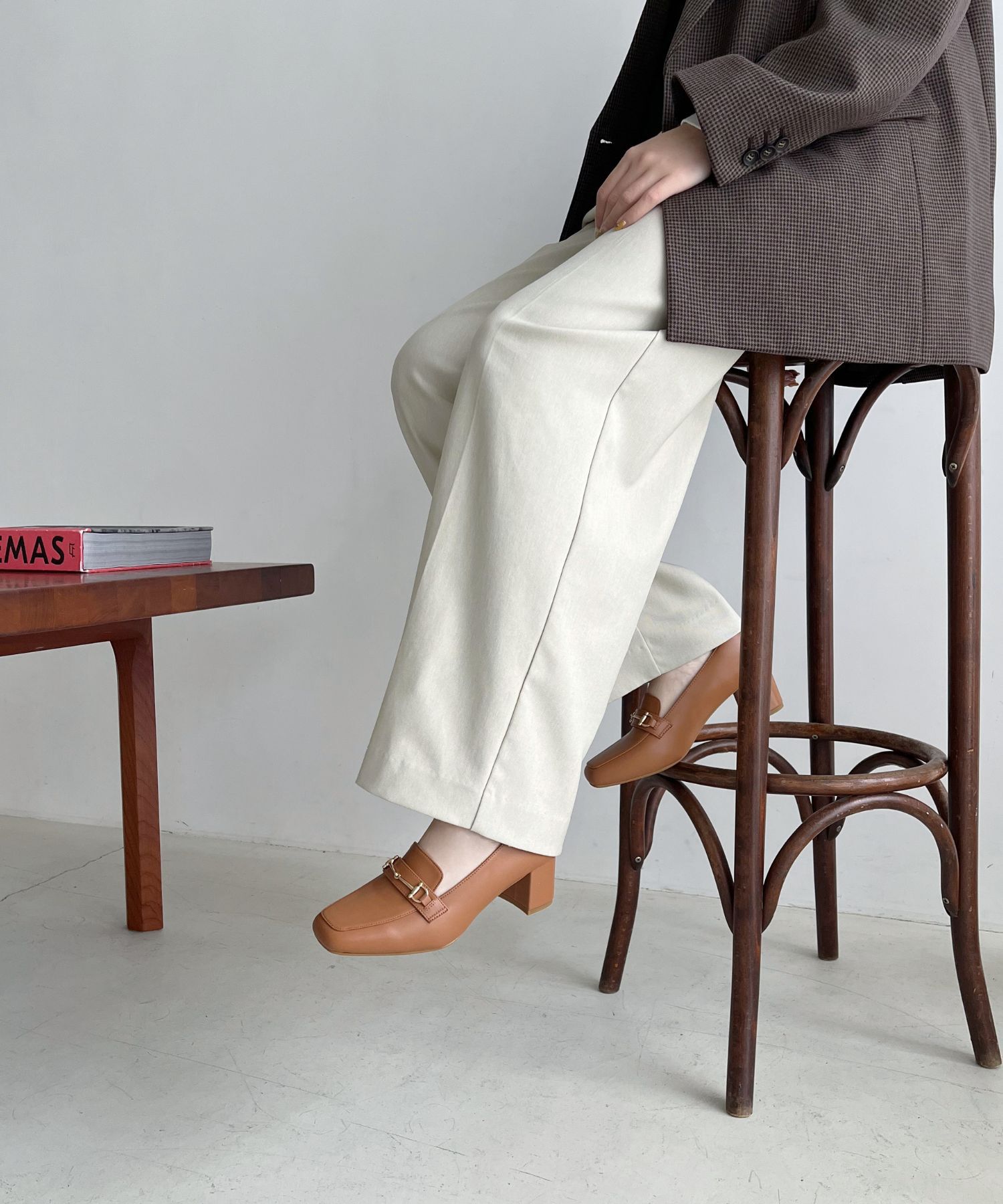 ORiental TRaffic「【跳べるパンプス/シリーズ累計１５０万足突破 】ビット ヒールローファー /R-3214 厚手クッション」|パンプス|