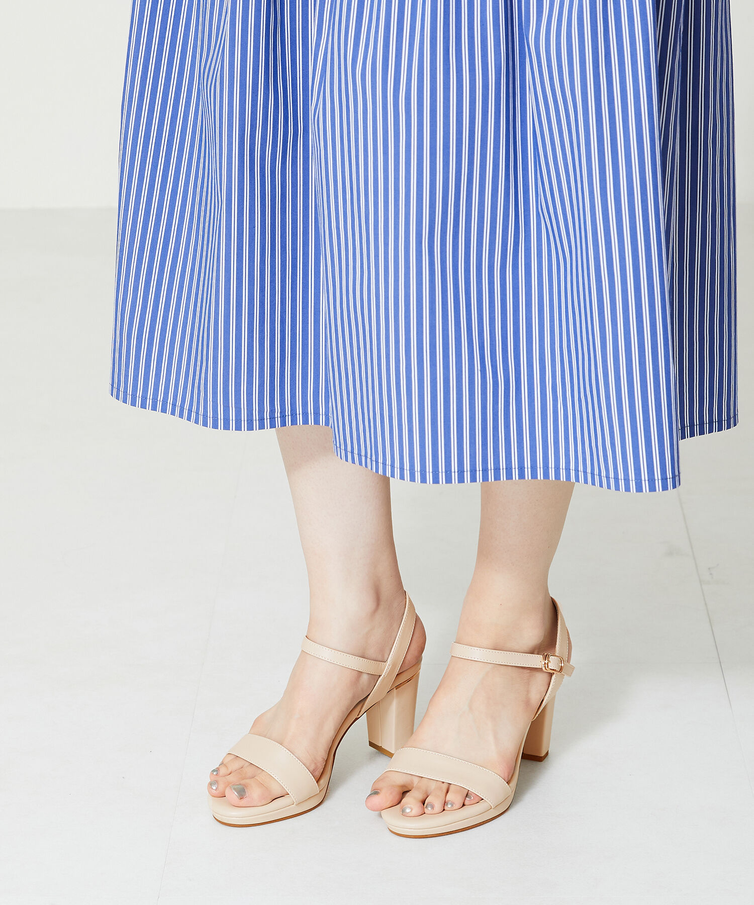 ORiental TRaffic「ラウンドトゥラインヒールサンダル/41234」|サンダル|