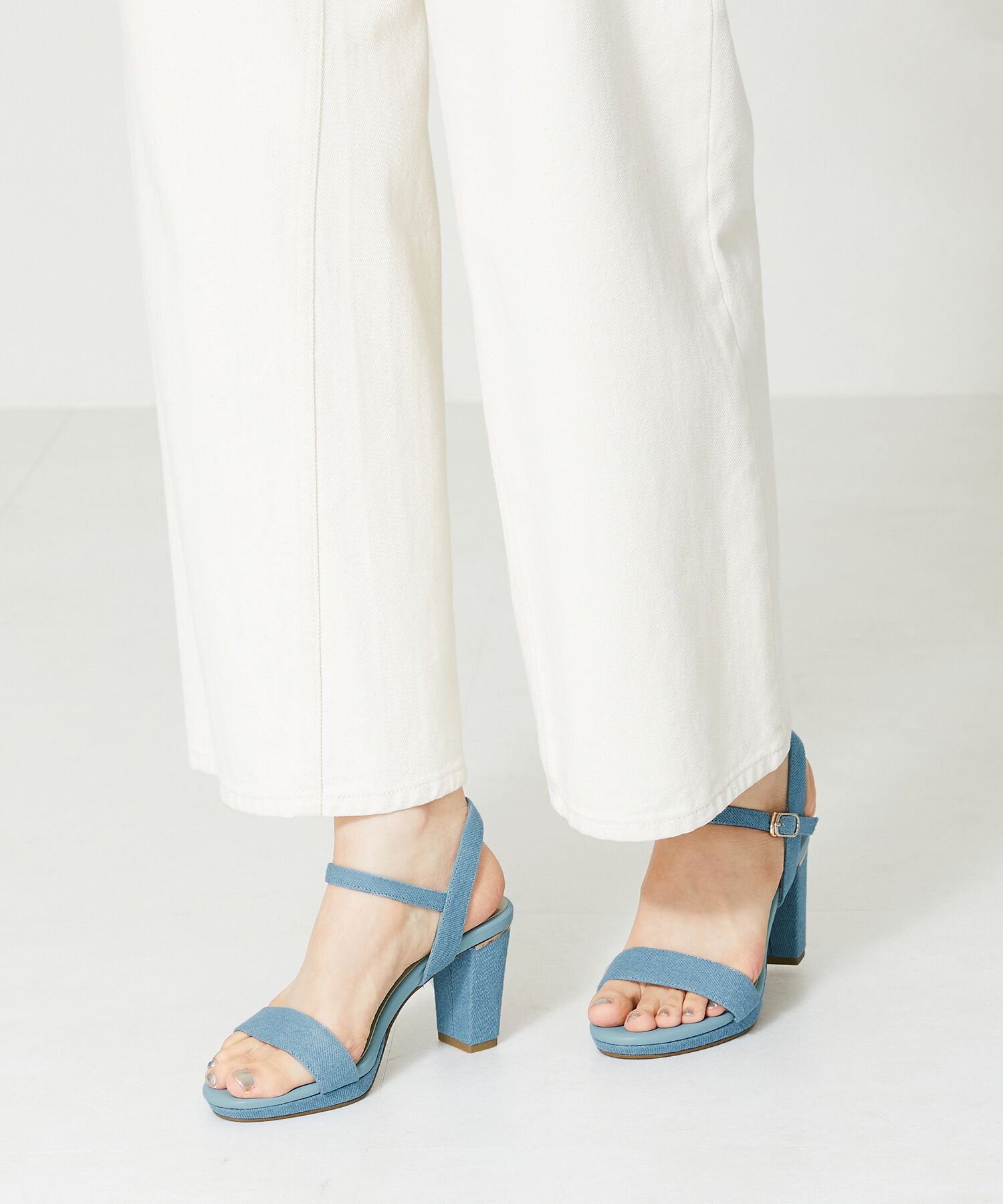 ORiental TRaffic「ラウンドトゥラインヒールサンダル/41234」|サンダル|