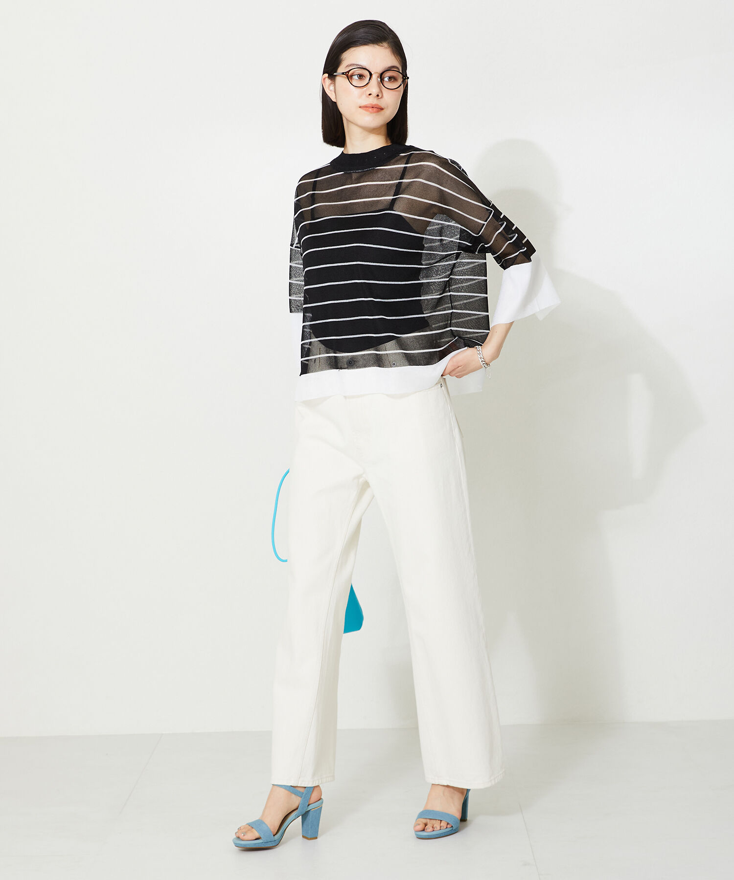 ORiental TRaffic「ラウンドトゥラインヒールサンダル/41234」|サンダル|