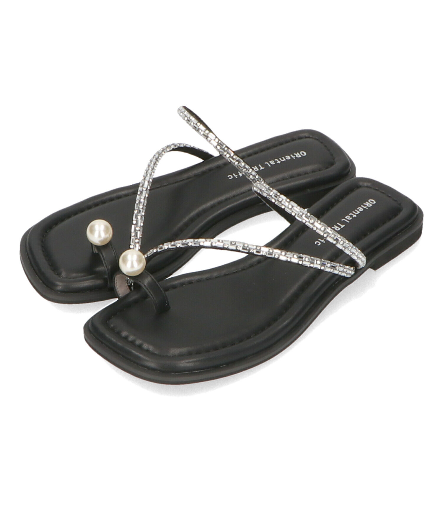 ORiental TRaffic「【トレンド】パールトングフラットサンダル/41246 サンダル」|サンダル|