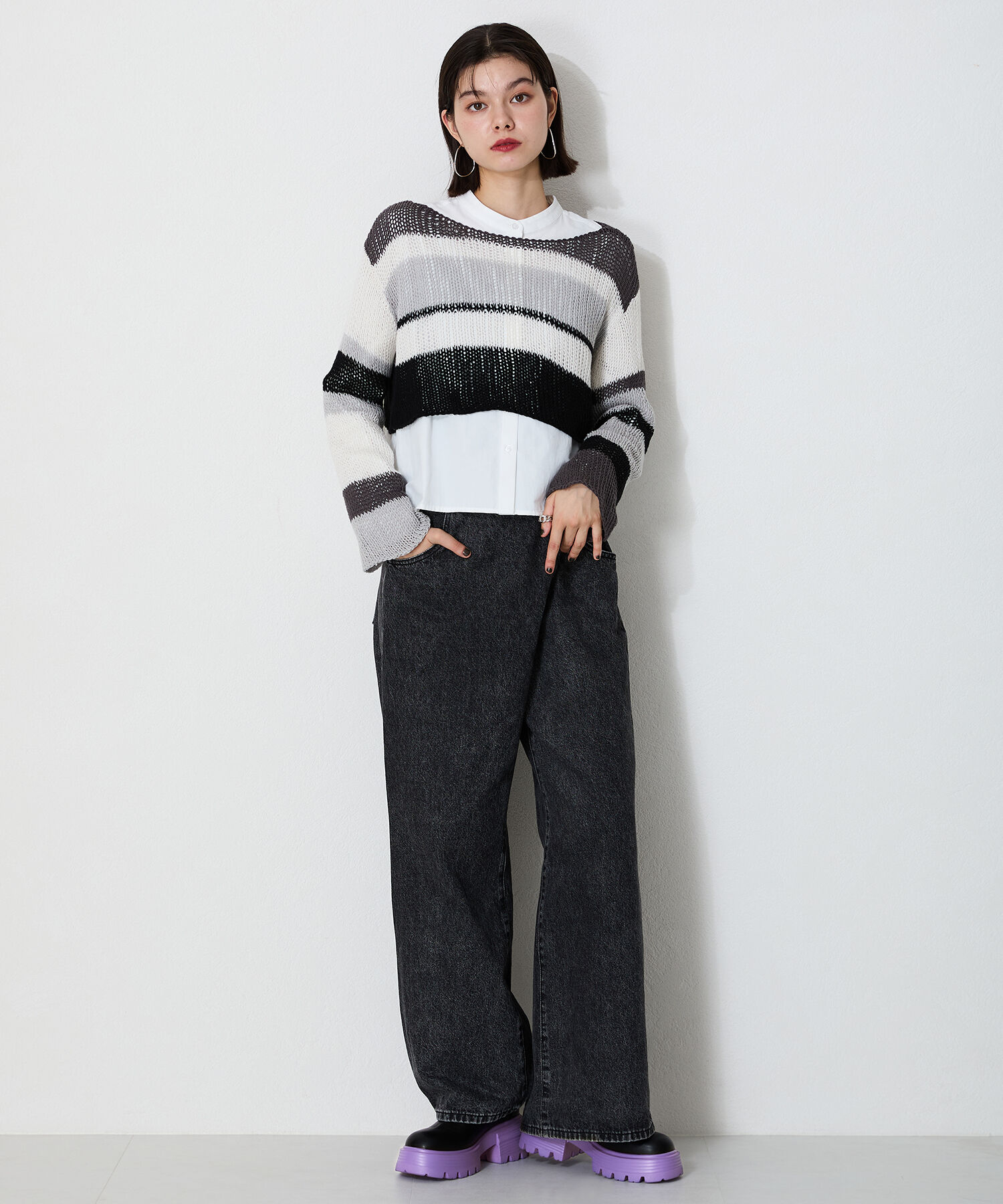 ORiental TRaffic「【EC限定】2024秋冬新作カラーソールショートブーツ/45401」|ショートブーツ|