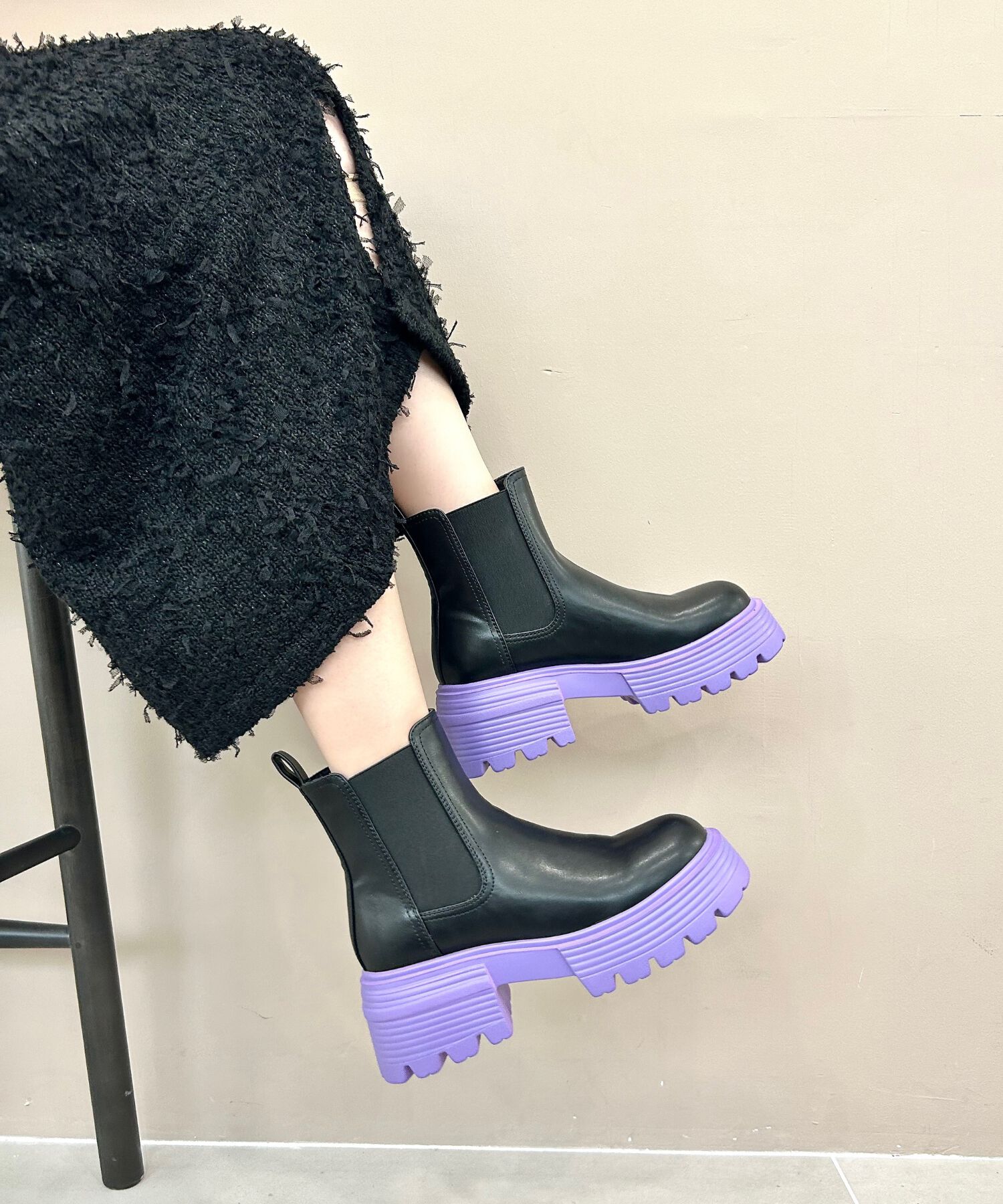 ORiental TRaffic「【EC限定】2024秋冬新作カラーソールショートブーツ/45401」|ショートブーツ|