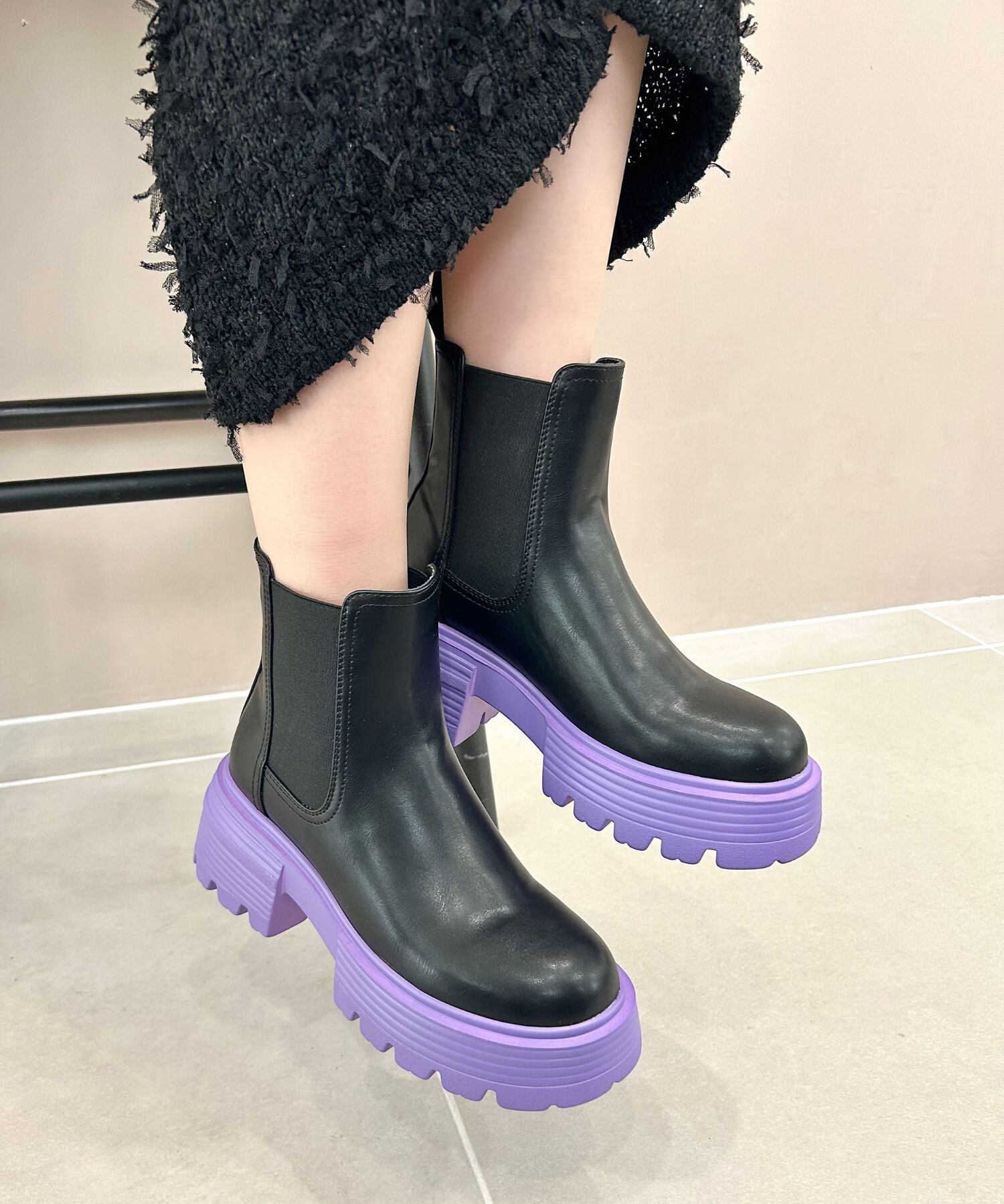 ORiental TRaffic「【EC限定】2024秋冬新作カラーソールショートブーツ/45401」|ショートブーツ|