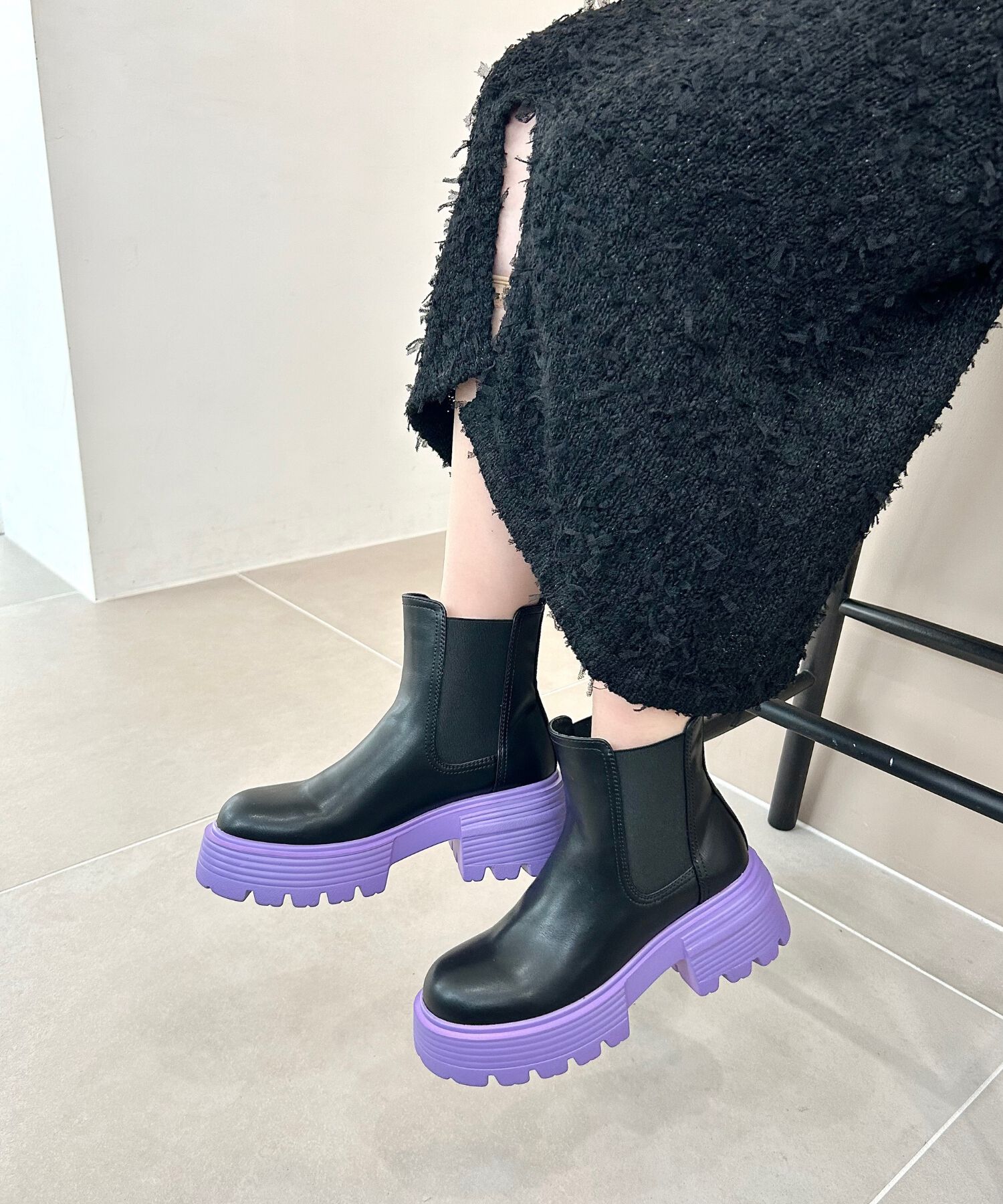 ORiental TRaffic「【EC限定】2024秋冬新作カラーソールショートブーツ/45401」|ショートブーツ|