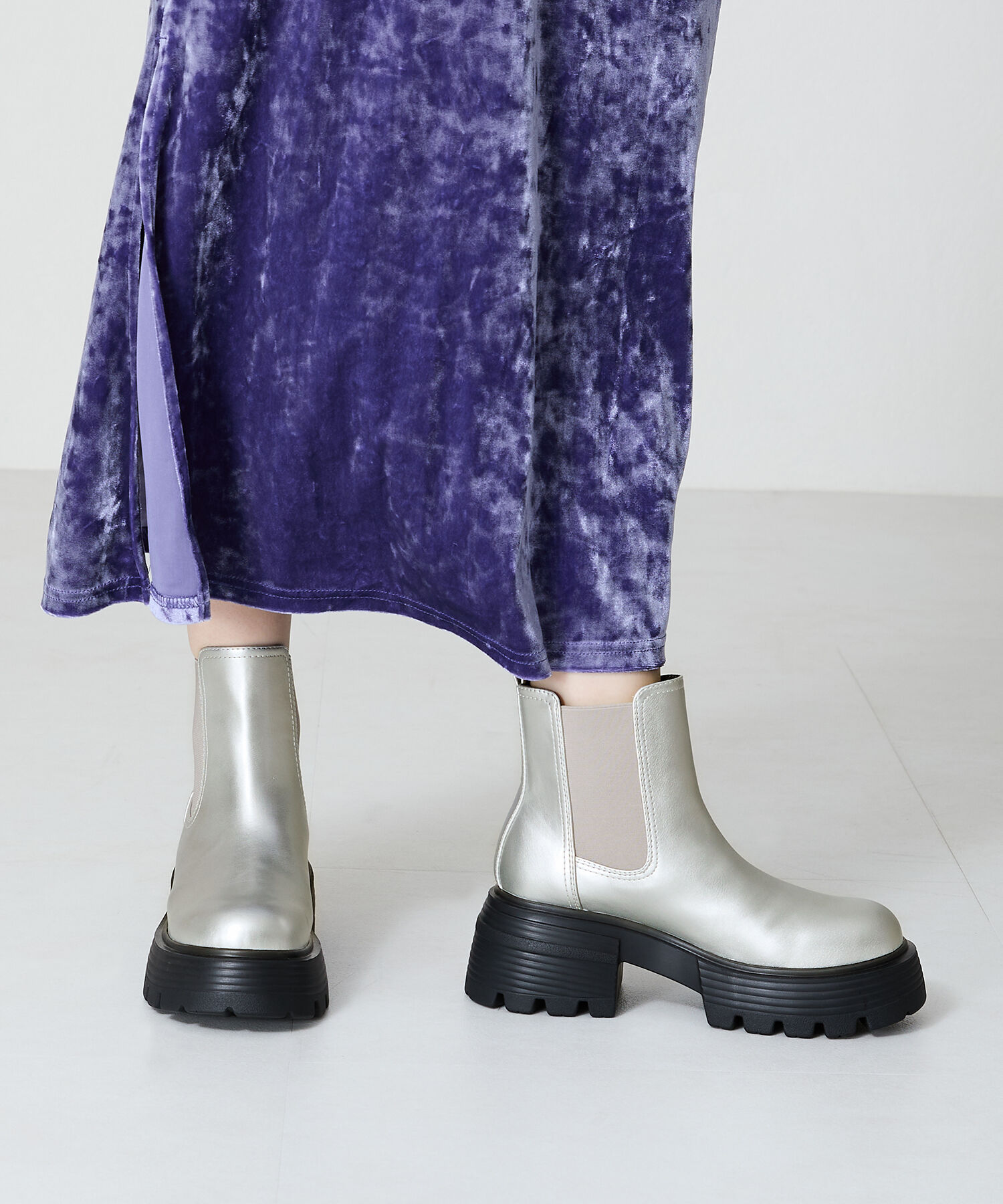 ORiental TRaffic「【EC限定】2024秋冬新作カラーソールショートブーツ/45401」|ショートブーツ|