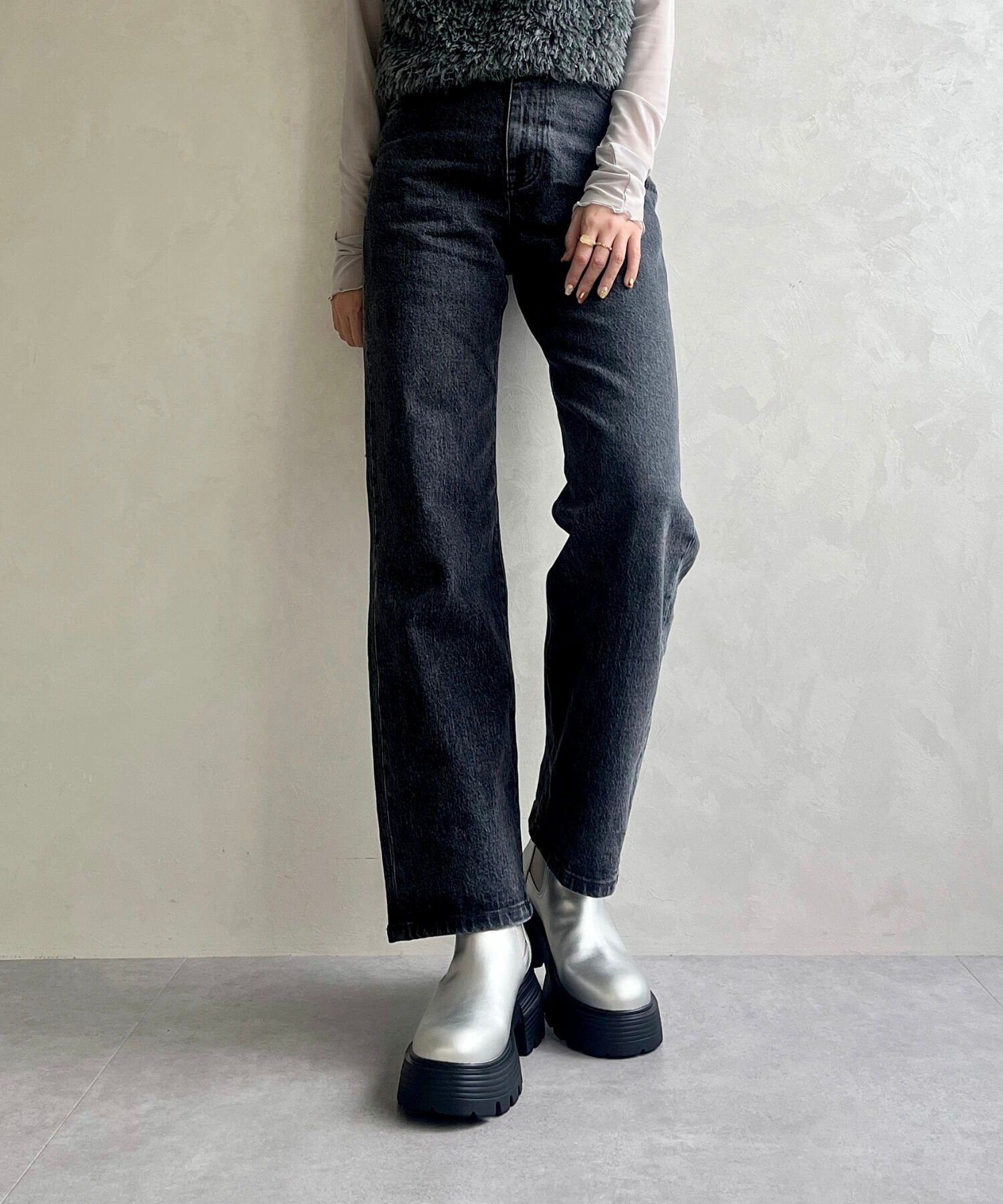 ORiental TRaffic「【EC限定】2024秋冬新作カラーソールショートブーツ/45401」|ショートブーツ|