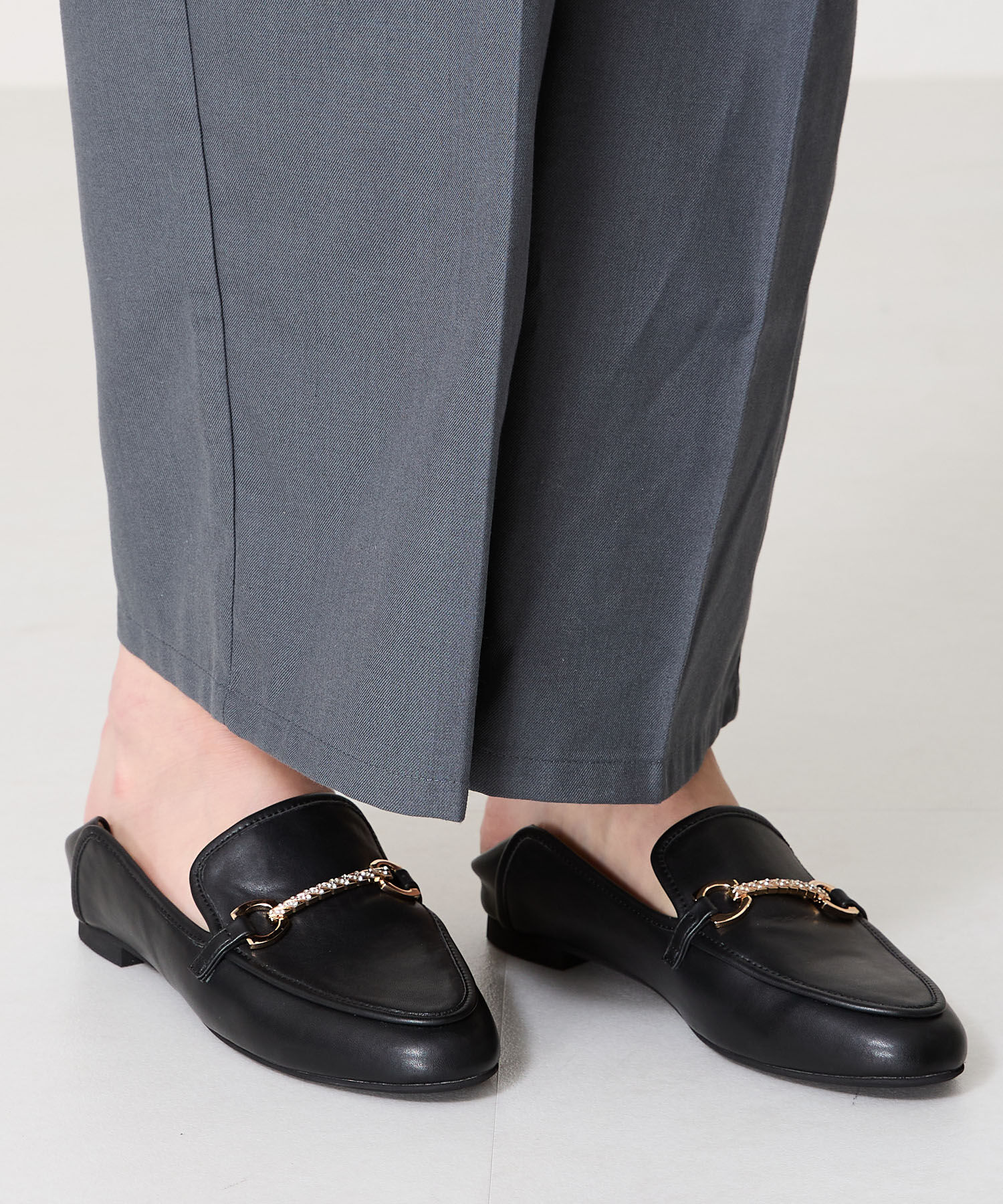 ORiental TRaffic「●2025春夏新作●ラウンドトゥビットバブーシュローファー/51108 ローファー」|ローファー|