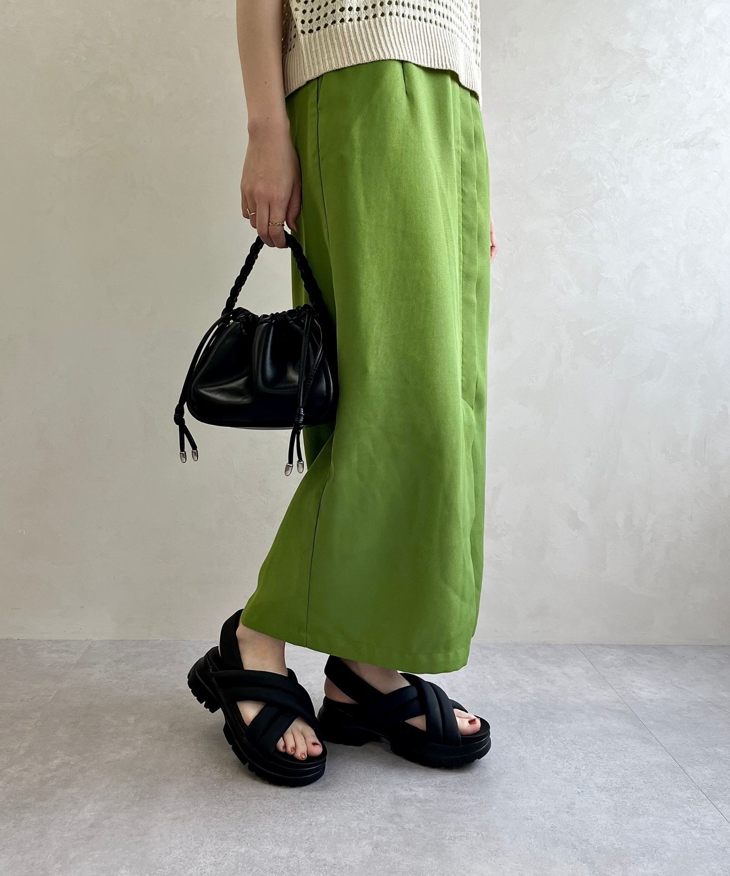 ORiental TRaffic「【トレンド】●2025春夏新作●クロスベルト厚底サンダル/51201 サンダル 厚底 人気 売れてる」|サンダル|