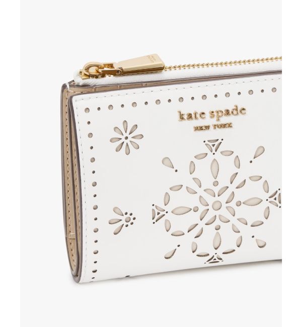 kate spade new york「デヴィン スペード フラワー パーフォレーテッド スモール コンパクト ウォレット」|財布|